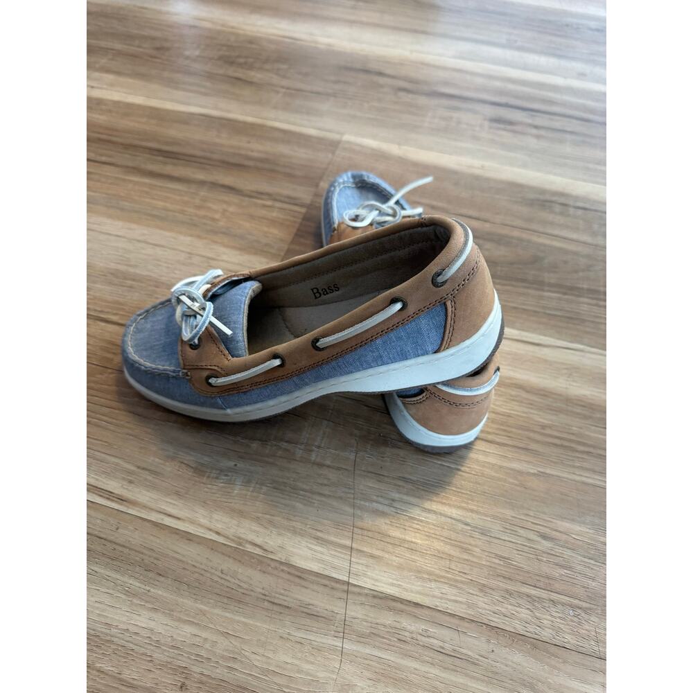 G.H. Bass & Co Women’s Marlin Boat Sneakers – Canvas & Suede – Size 9